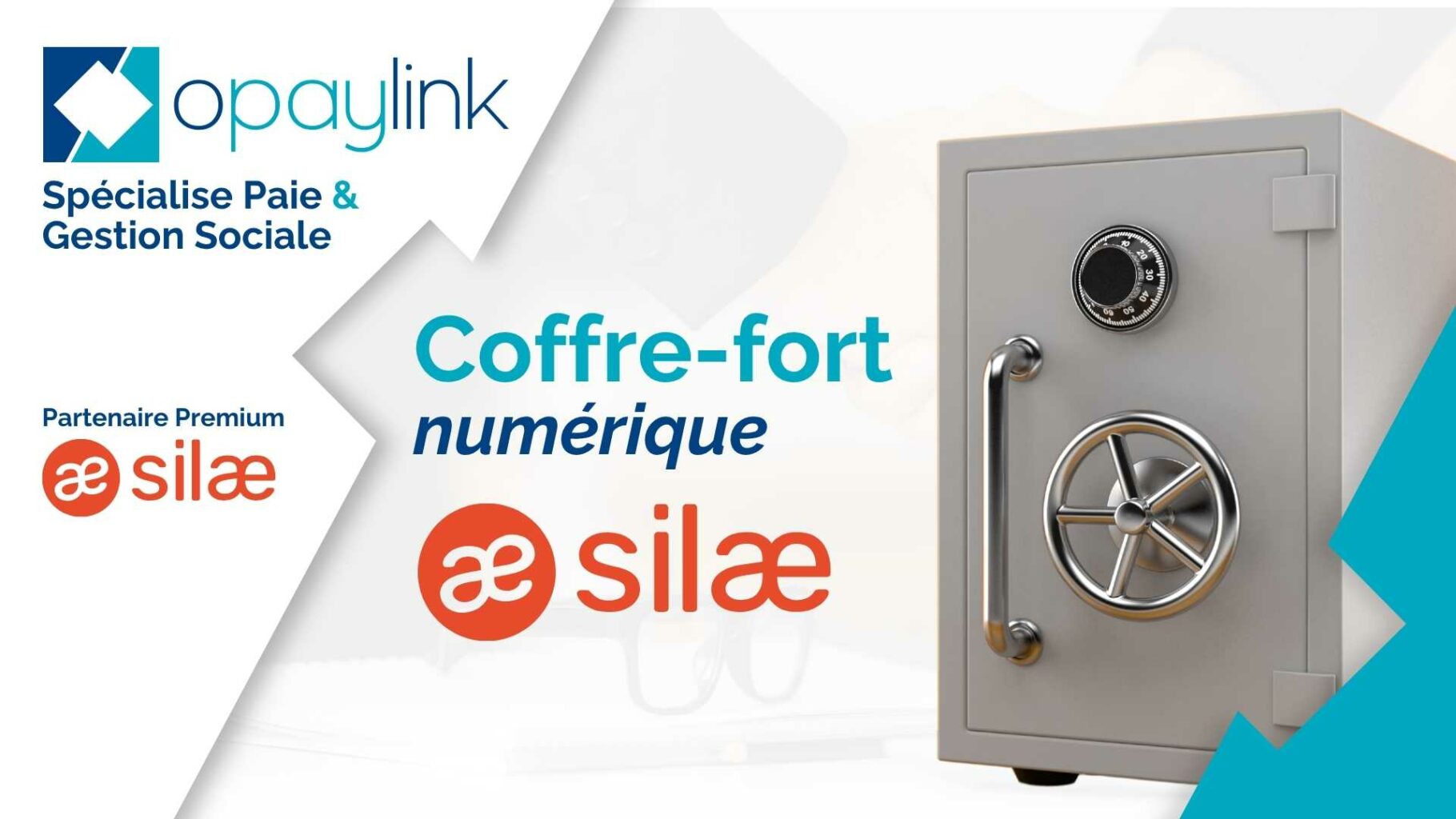 Photo d'un coffre-fort numérique et gestion sociale avec Silae